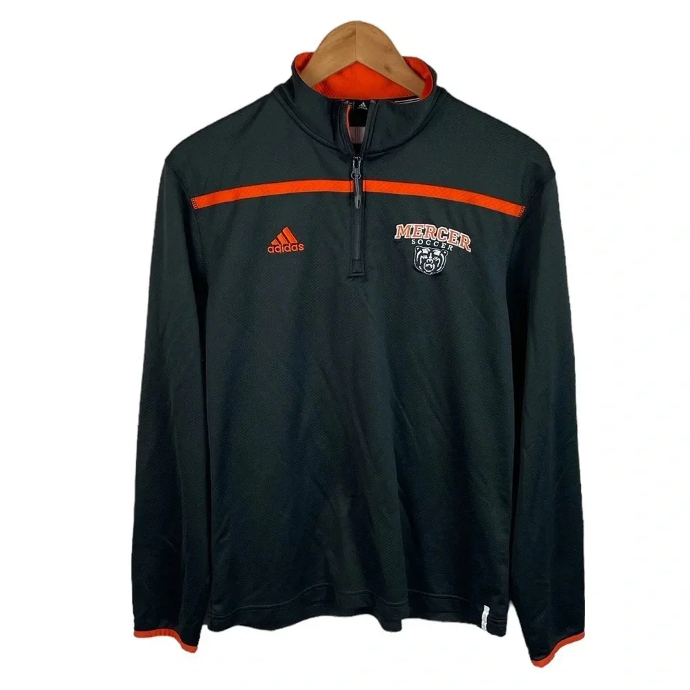 B8 Mens Adidas 1/4 Zip Pullover Mercer Bears Soccer Performance Jacket S